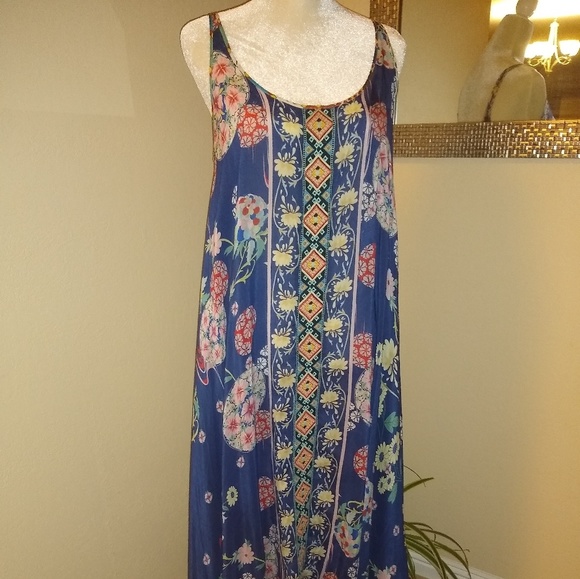 Johnny Was Dresses & Skirts - Johnny Was Hi Lo Silk Maxi M
